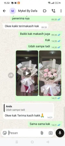 Testimonial Buket Bunga taringgullandeuh