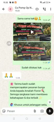 Testimonial Papan Bunga taringgullandeuh